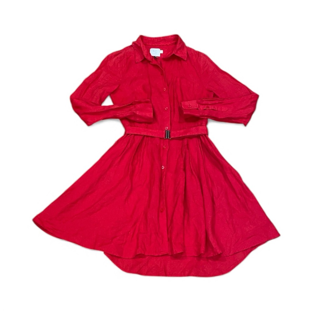 HD in Paris red mini dress with belt